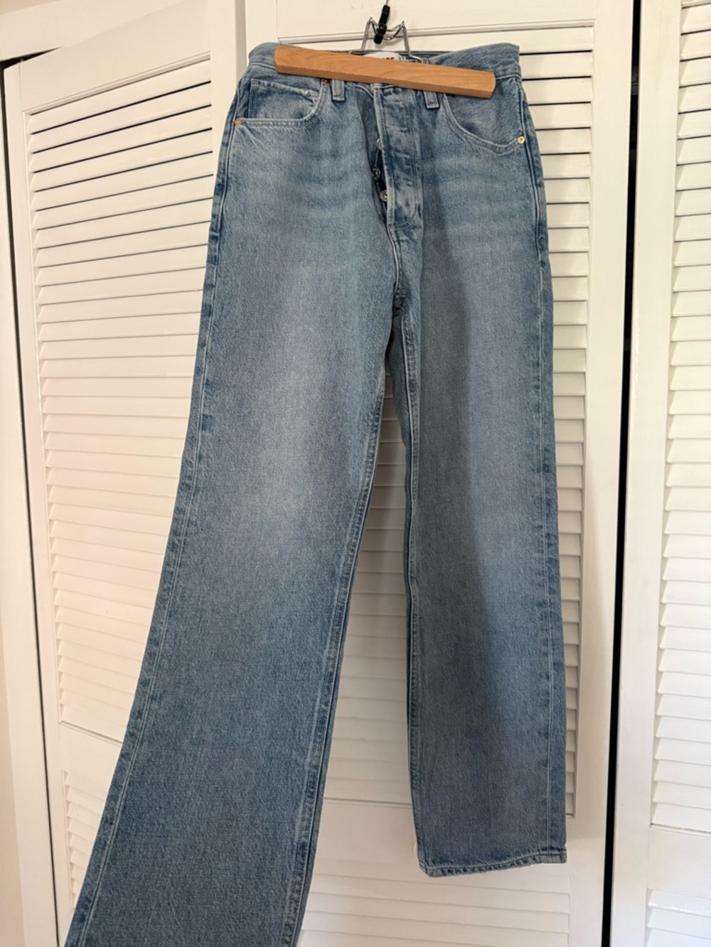 PAIGE Sawyer Light Blue High-Rise Jeans